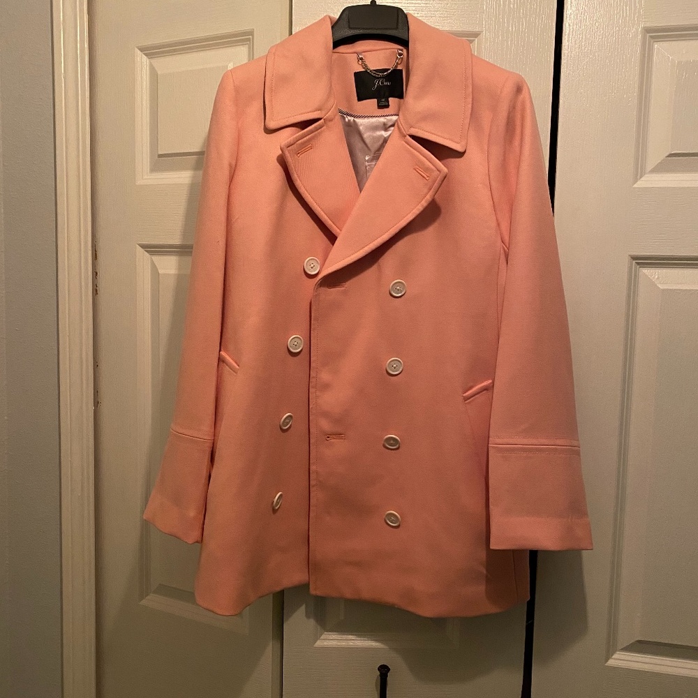 JCrew Peacoat Faded Guava NWT
